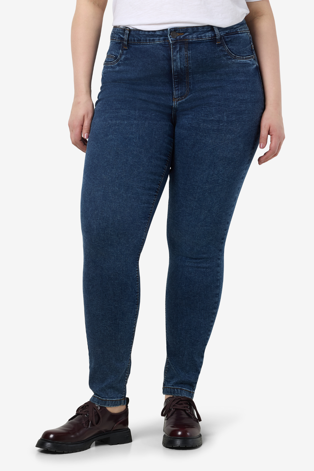 CALLIE "32 Jeans Skinny Dark Blue Denim