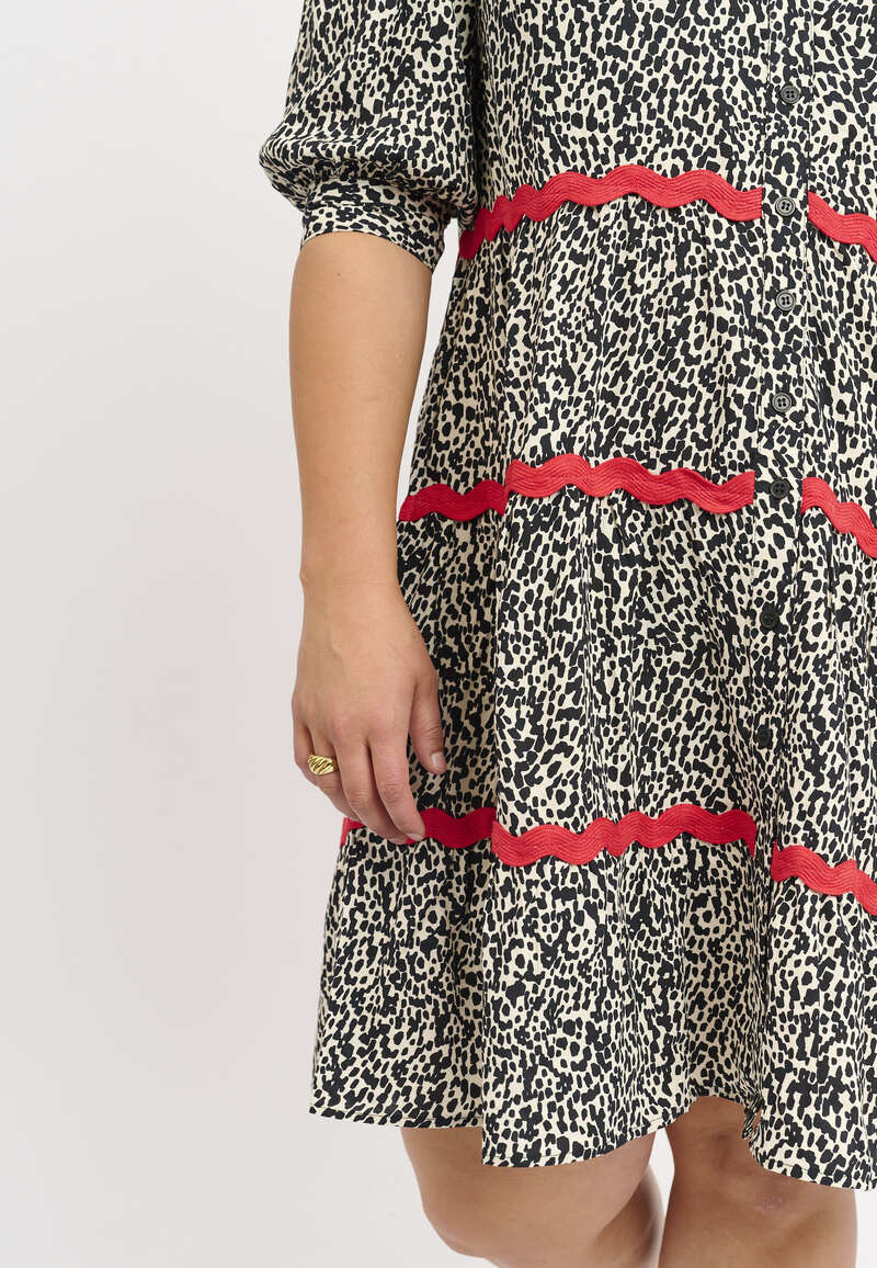 Vaar Mini Kjole Leopard