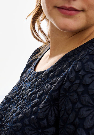 Grethe Midi Kjole Navyblå