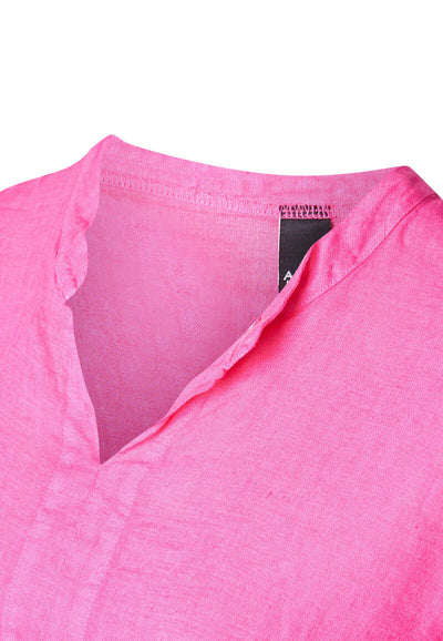 Vanja Hør Kjole Pink