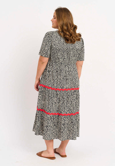 Villemo Midi Kjole Leopard