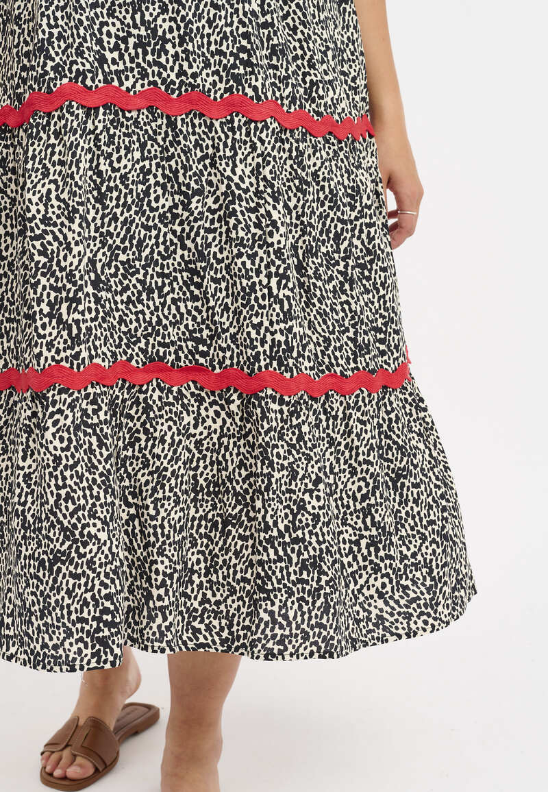 Villemo Midi Kjole Leopard