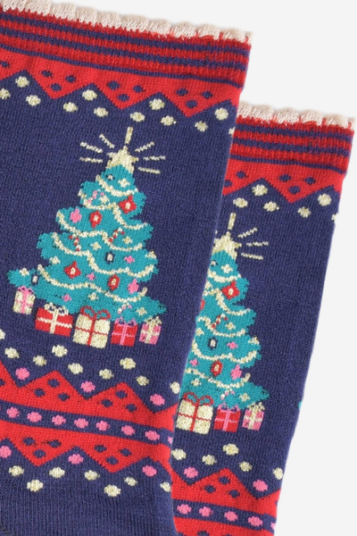 Bambusstrømper-Kvinder-Juleprint-SockTalk