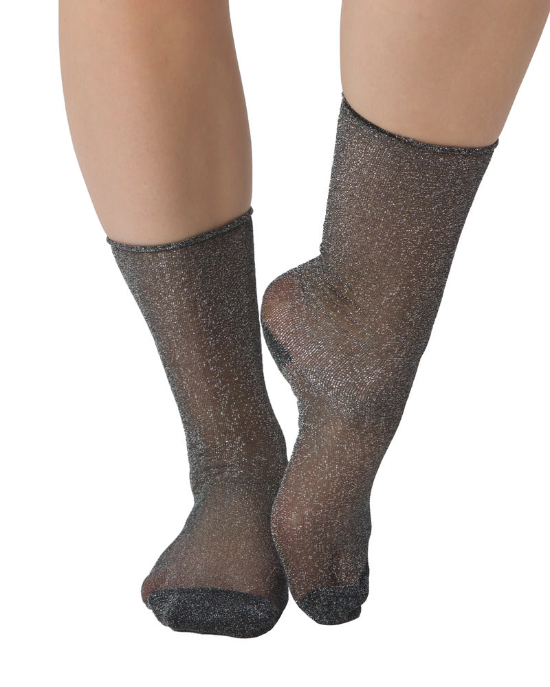 Glitter Sokker Sort