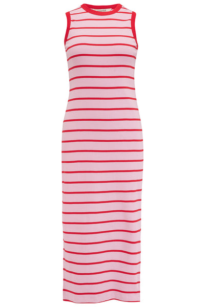 BRITTANY MIDI Kjole Pink/Rød