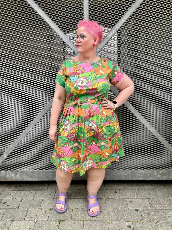 Hills Tea Dress Multifarvet