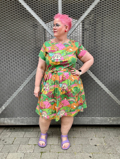 Hills Tea Dress Multifarvet