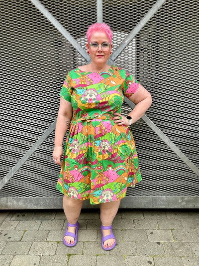Hills Tea Dress Multifarvet