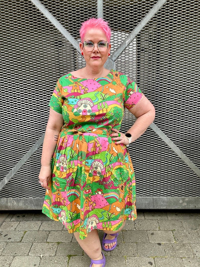Hills Tea Dress Multifarvet