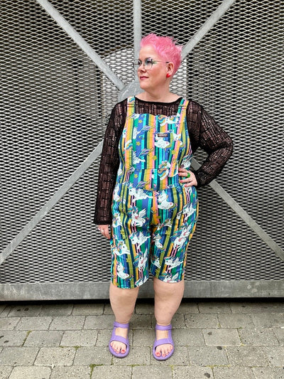 Dungashorts Unicorn Stripes Multifarvet