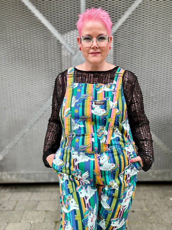 Dungashorts Unicorn Stripes Multifarvet