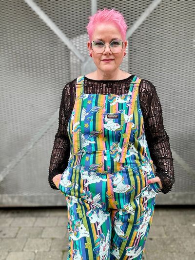 Dungashorts Unicorn Stripes Multifarvet