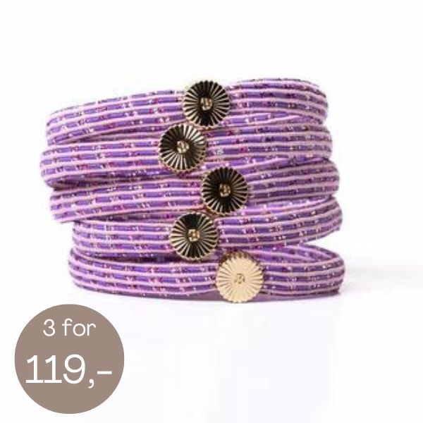 Hårelastikker Magical Shimmer Lilla