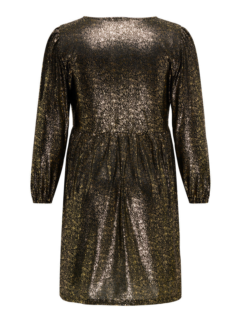 CARMINA Mini Kjole Guld/Glimmer