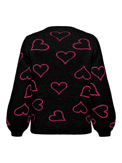 CARHAPPIE Pullover Sort/Pink