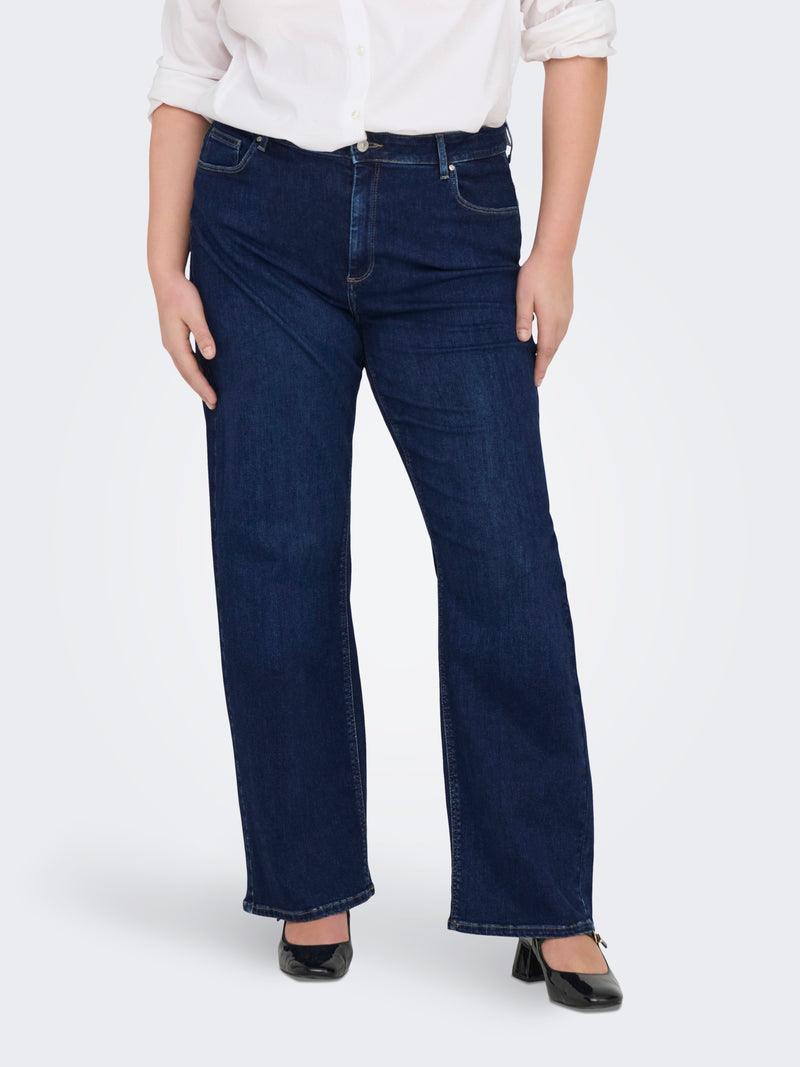 CARWILLY "32 Jeans Wide Dark Blue Denim