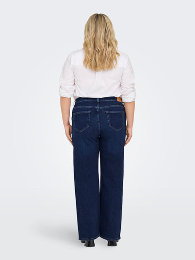 CARWILLY "32 Jeans Wide Dark Blue Denim