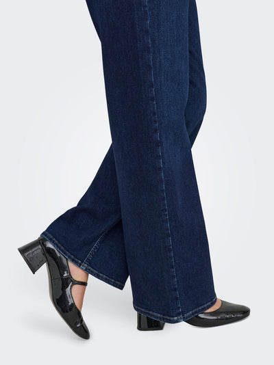 CARWILLY "32 Jeans Wide Dark Blue Denim