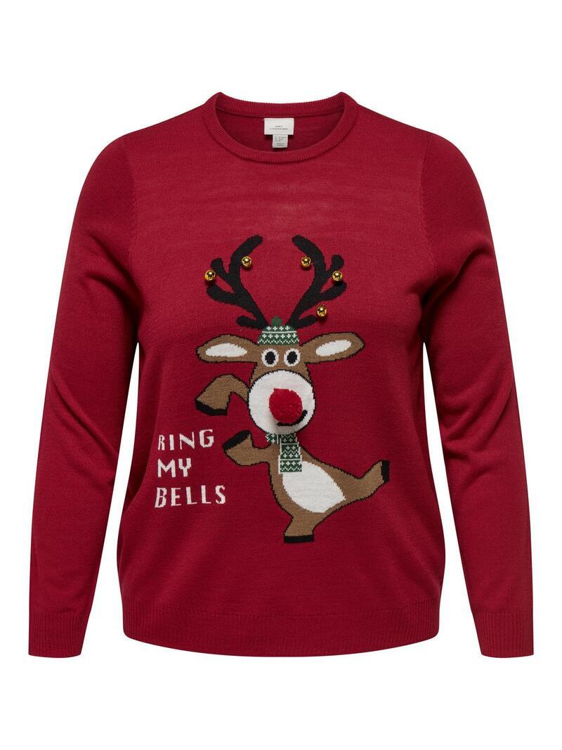 CARXMAS Pullover Rensdyr Rød