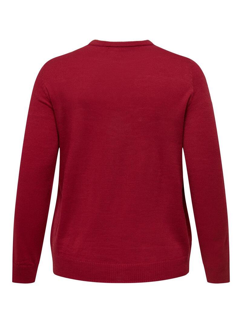 CARXMAS Pullover Rensdyr Rød
