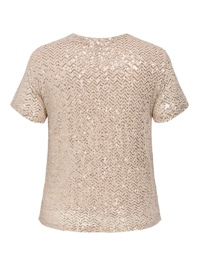 CARVIVIANA T-Shirt Pailetter Champagne