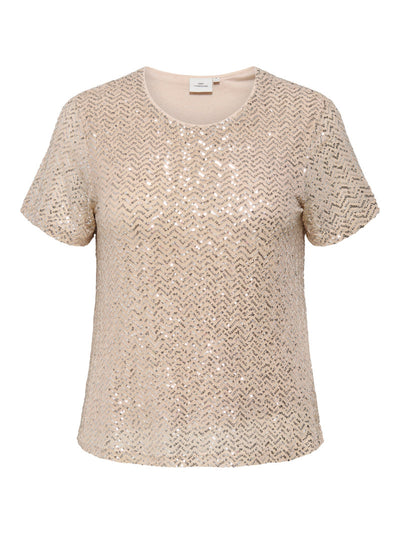 CARVIVIANA T-Shirt Pailetter Champagne