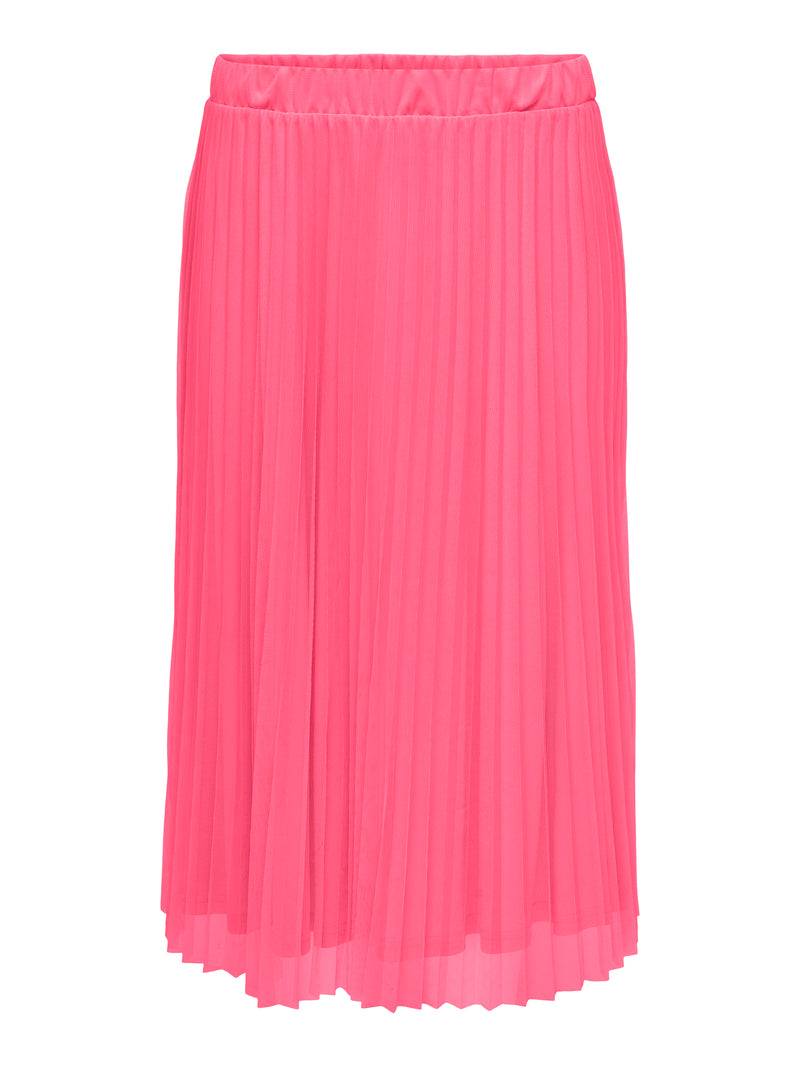 CARSKY Plisseret Mesh-Nederdel Pink