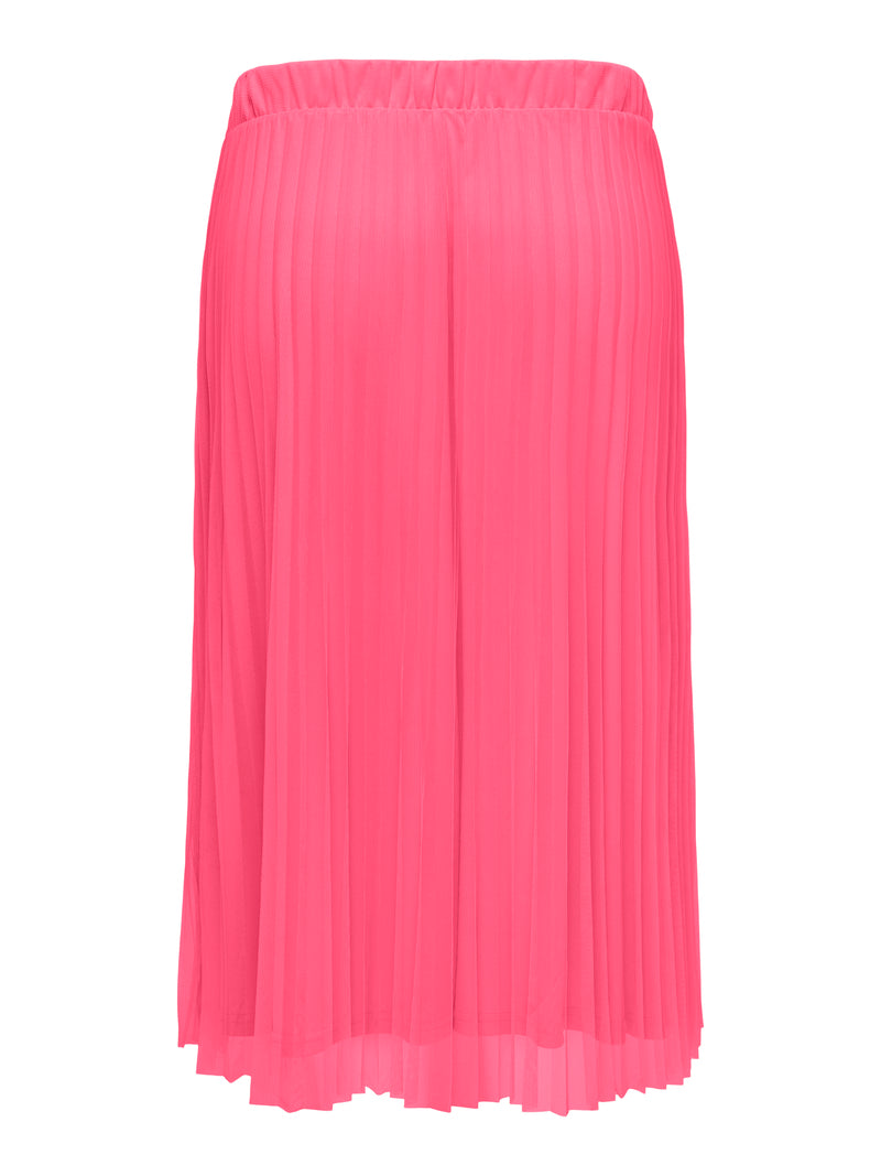 CARSKY Plisseret Mesh-Nederdel Pink