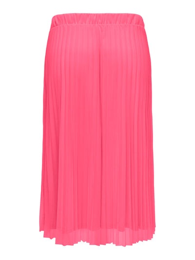CARSKY Plisseret Mesh-Nederdel Pink