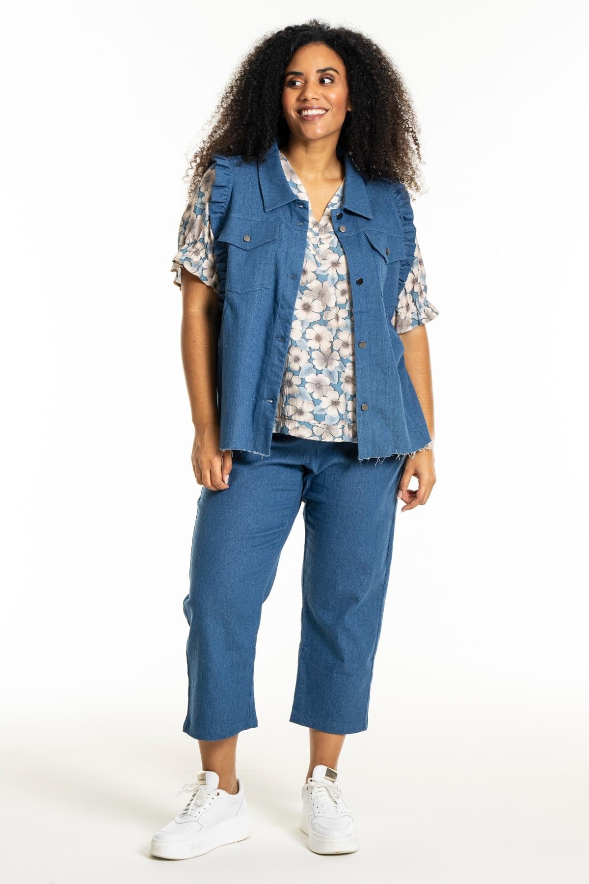 Lucy Denim Vest Medium Blue Denim