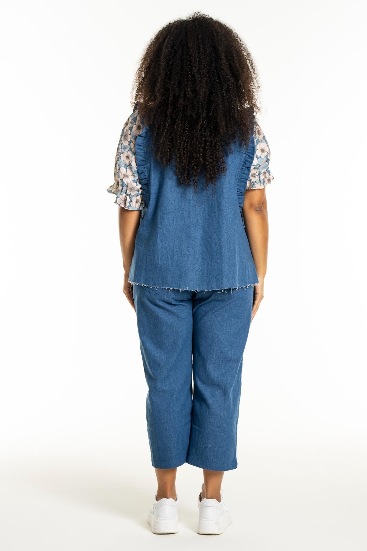 Lucy Denim Vest Medium Blue Denim