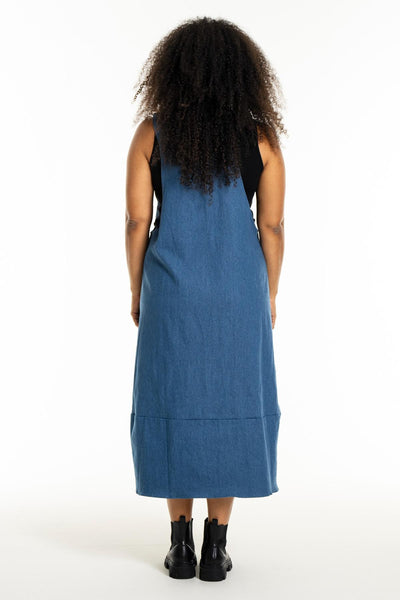 Lonna Spencer Kjole Medium Blue Denim