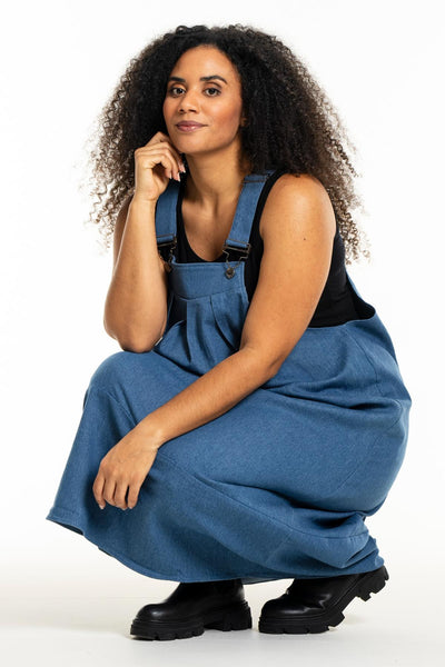 Lonna Spencer Kjole Medium Blue Denim