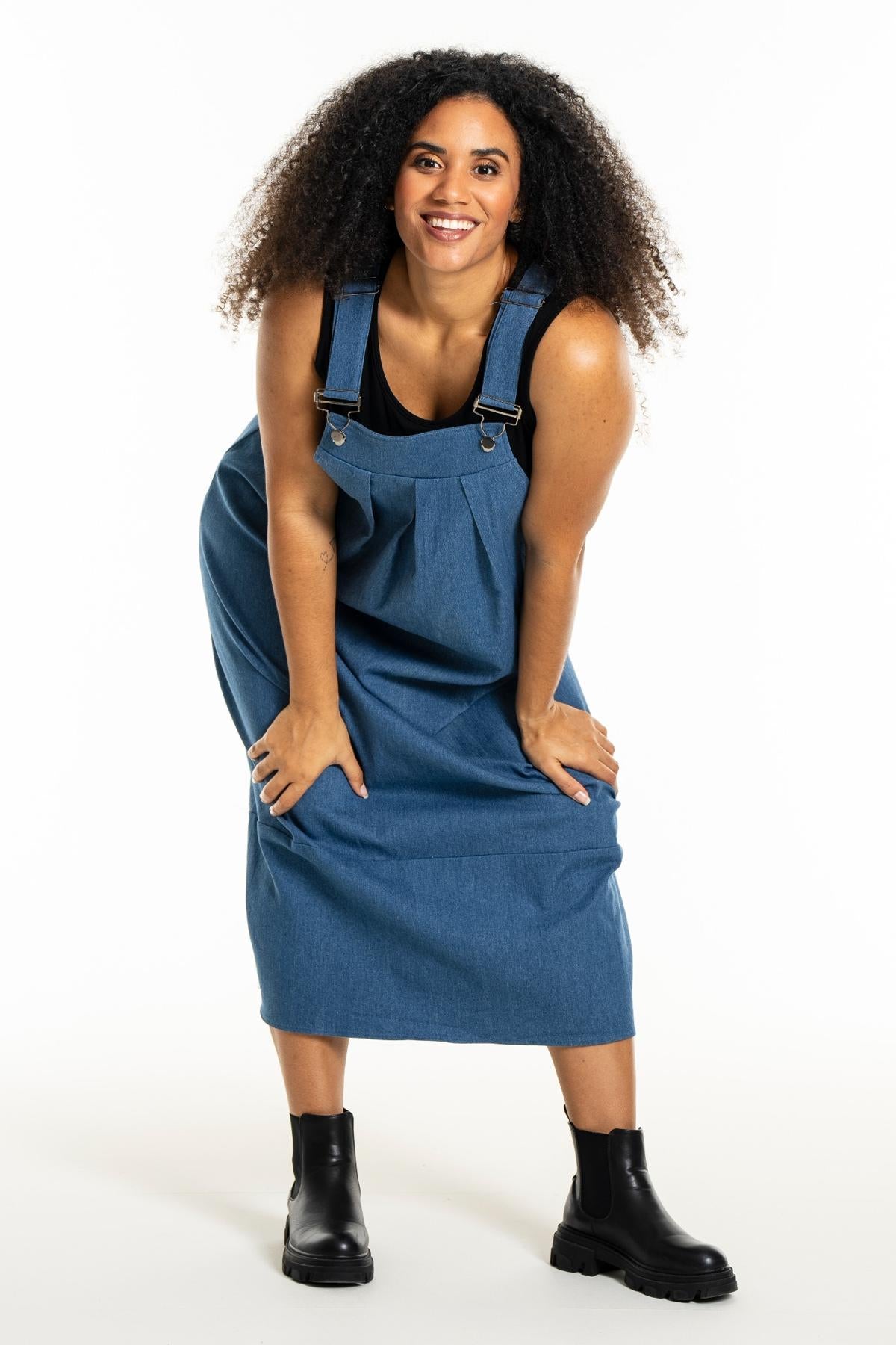 Lonna Spencer Kjole Medium Blue Denim