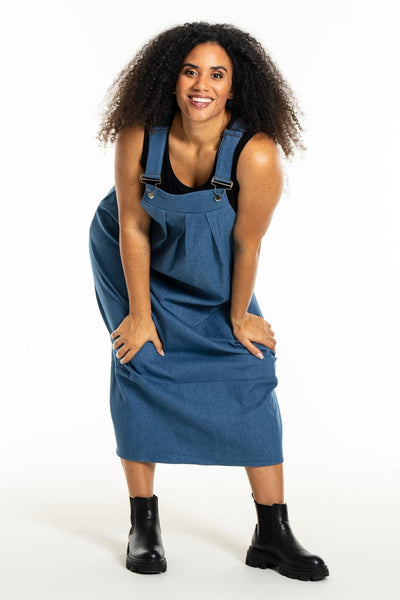 Lonna Spencer Kjole Medium Blue Denim