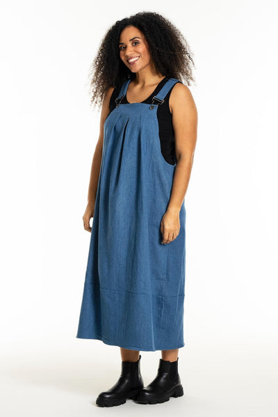 Lonna Spencer Kjole Medium Blue Denim