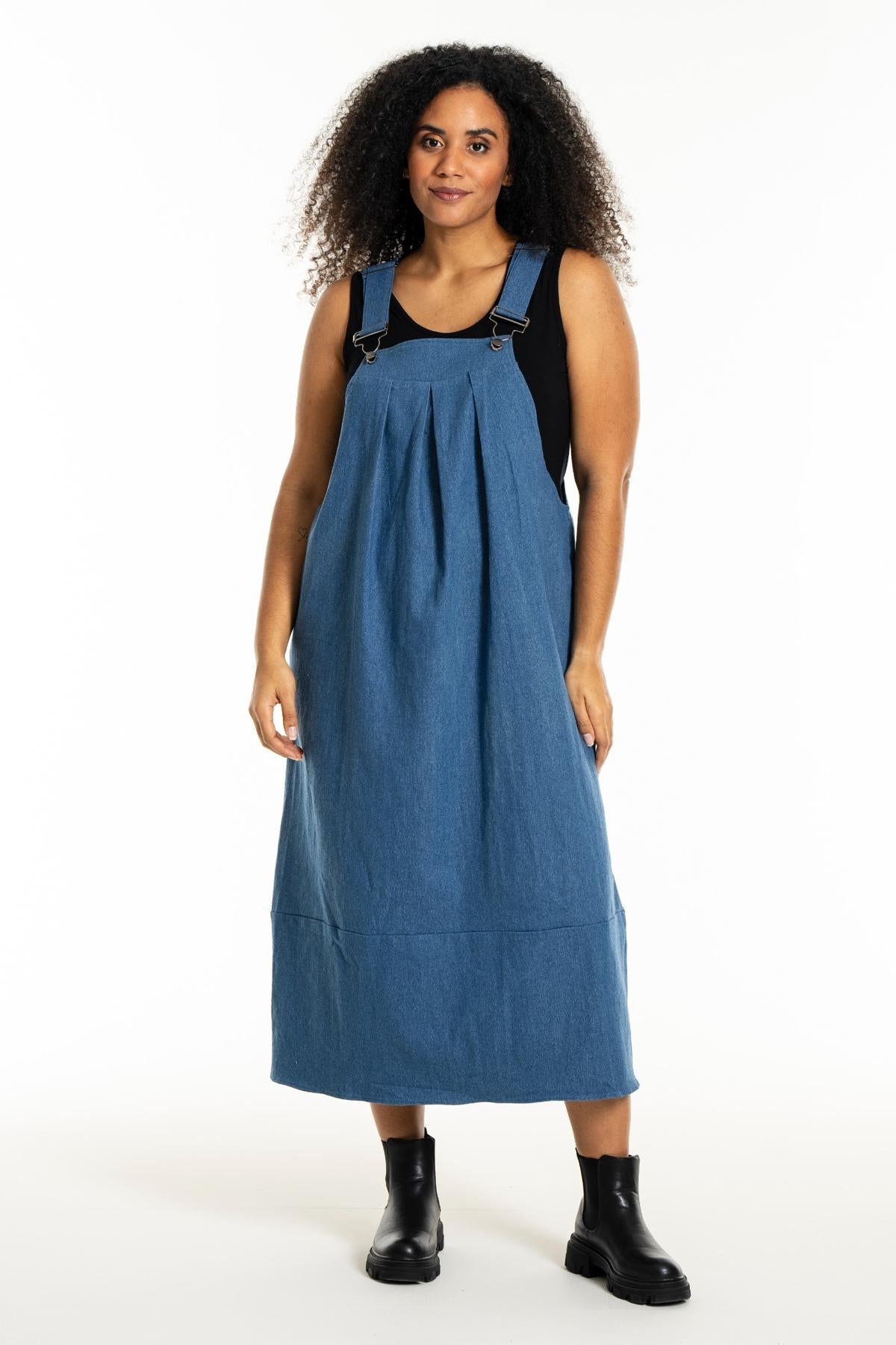 Lonna Spencer Kjole Medium Blue Denim