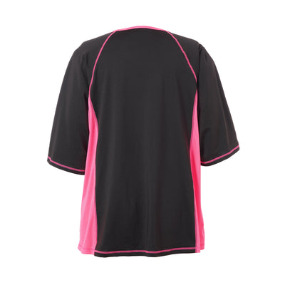 Fitness T-shirt Sort/Pink