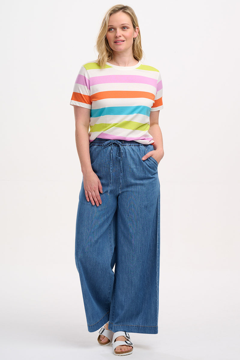 MAGGIE T-SHIRT Stribet Multifarvet