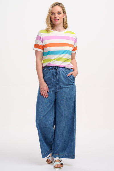 MAGGIE T-SHIRT Stribet Multifarvet