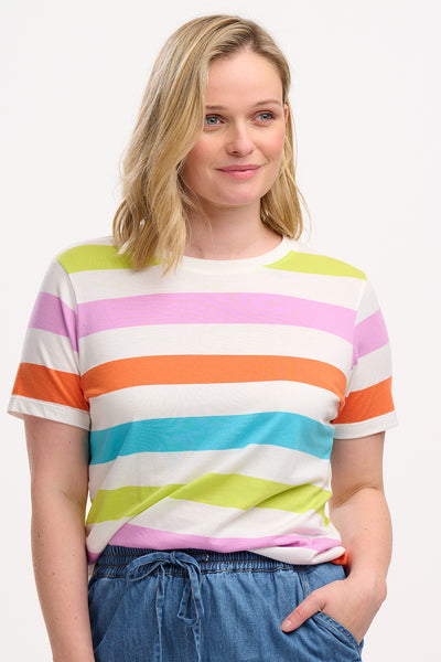 Stribet t-shirt