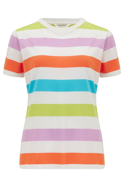 MAGGIE T-SHIRT Stribet Multifarvet