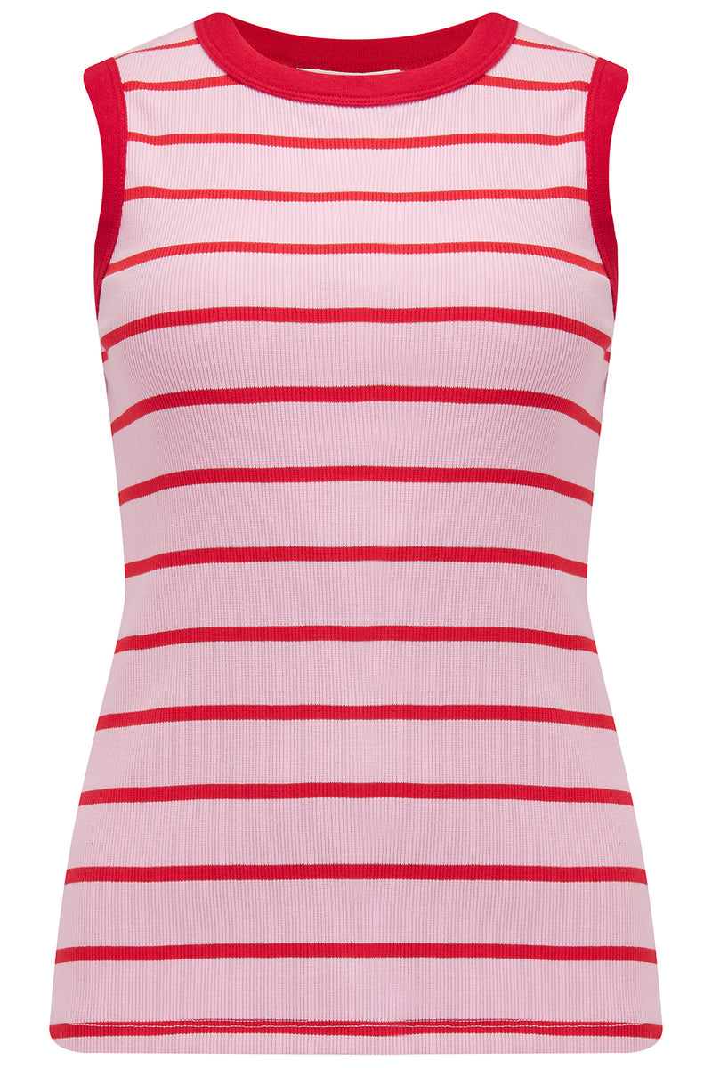 RUTH TOP Pink/Rød