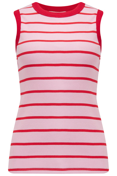 RUTH TOP Pink/Rød