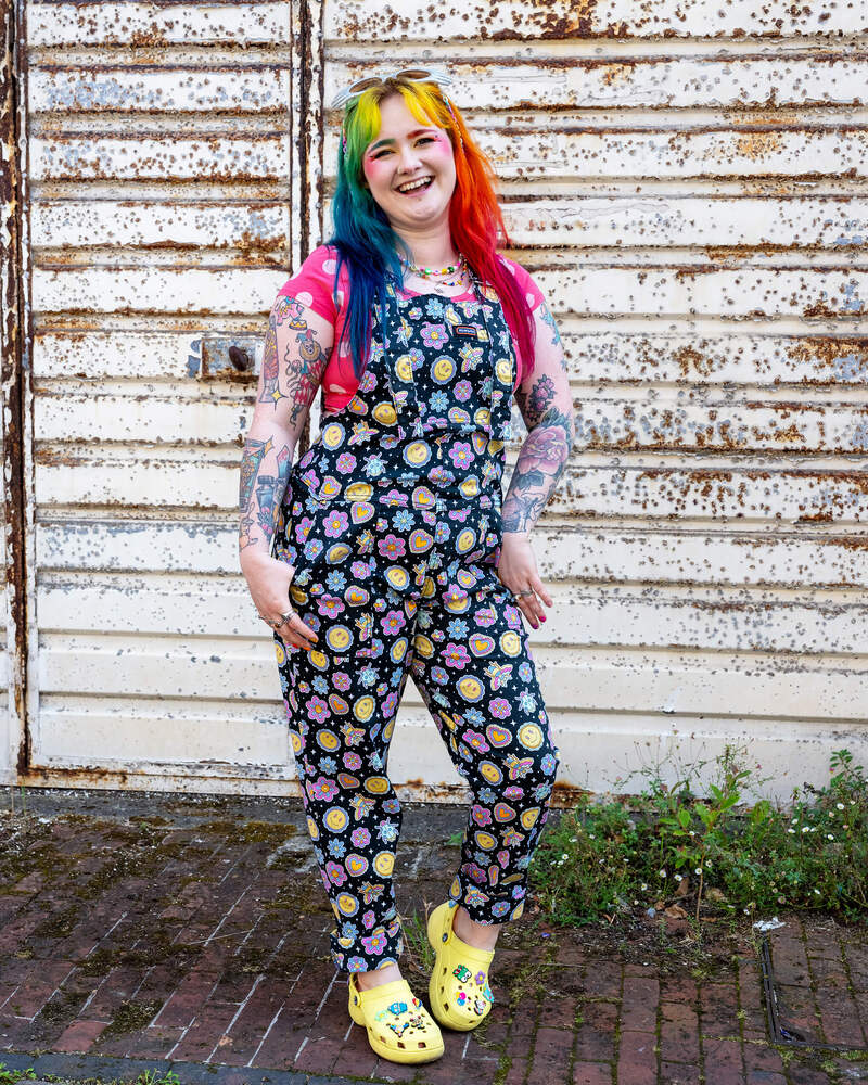 Dungarees Bee Happy Multifarvet