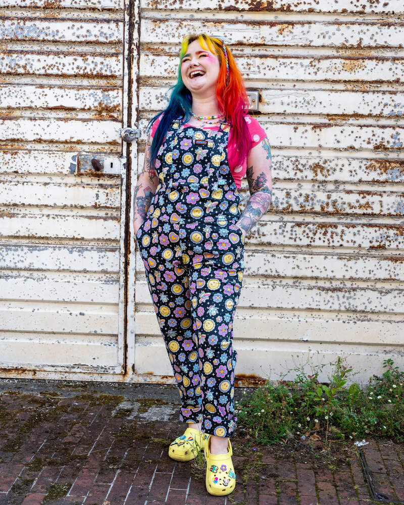 Dungarees Bee Happy Multifarvet