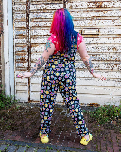 Dungarees Bee Happy Multifarvet