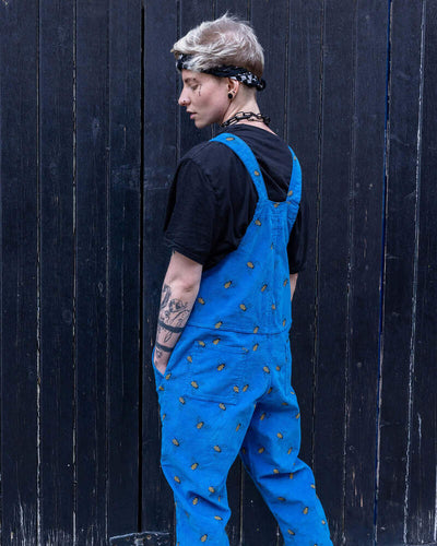 Dungarees Fløjl Bee Blå