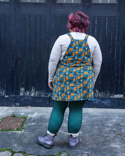 Pinafore Dress Cats and Mice Multifarvet