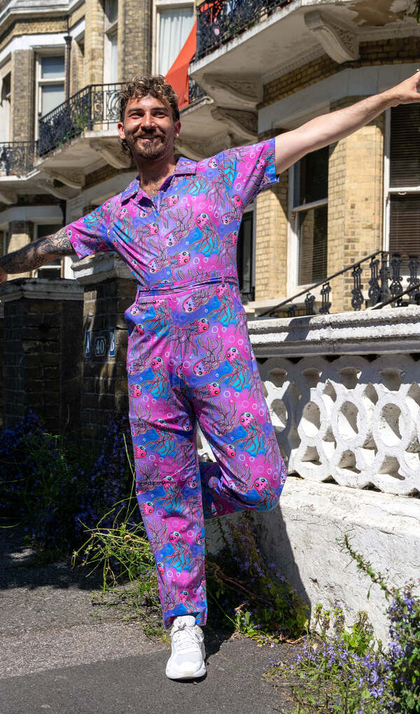 Jumpsuit Jellyfish Pink/Lilla